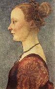 Pollaiuolo, Piero Portrait of a Young Lady oil painting on canvas